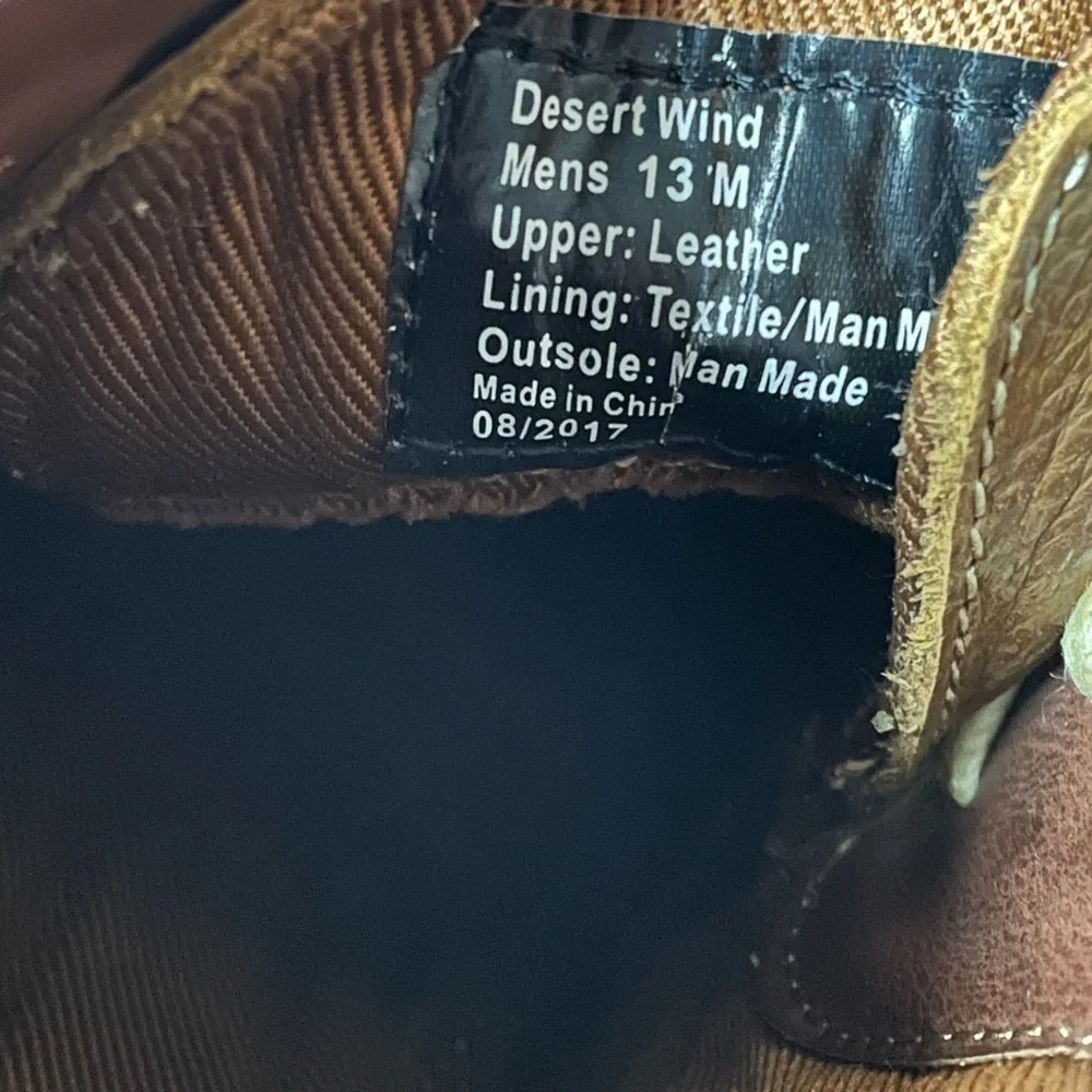 Kenneth Cole Reaction “Desert Wind” Leather Chukka Boots | Men’s 13 | Tan Brown